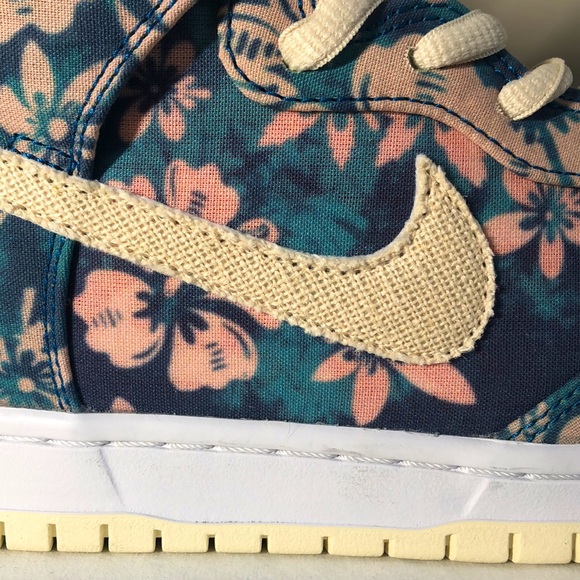 Nike Hi SB Dunk High Pro QS Aquamarine Hawaiian Cream Men’s Shoes Size 10.5 - Picture 3 of 16